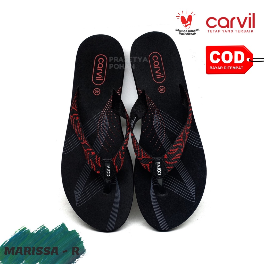 Sandal Wanita Carvil Original Anti Air - Sendal Carvil Wanita Original