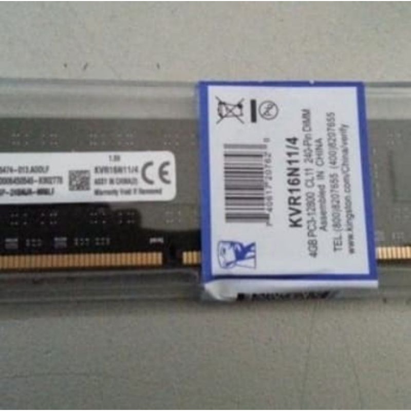 Memory RAM DDR 3 4GB PC 12800 / PC 10600