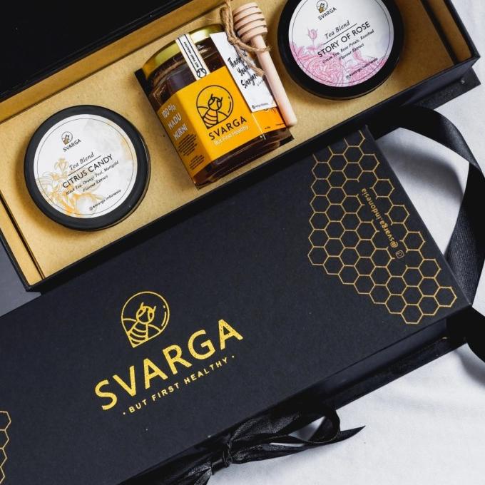 

Hampers Giftbox Svarga Premium - Artisan Honey & Tea Blend