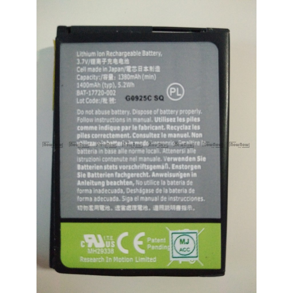 Baterai Blackberry Tour 9630 Essex 9650 D-X1 DX1 Original ORI OEM BB Batre Battery