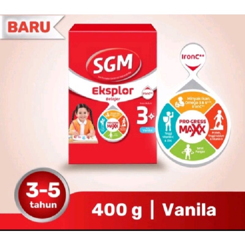 SUSU SGM Eksplor 3+ (400gram), SUSU SGM 3+ (400gr)