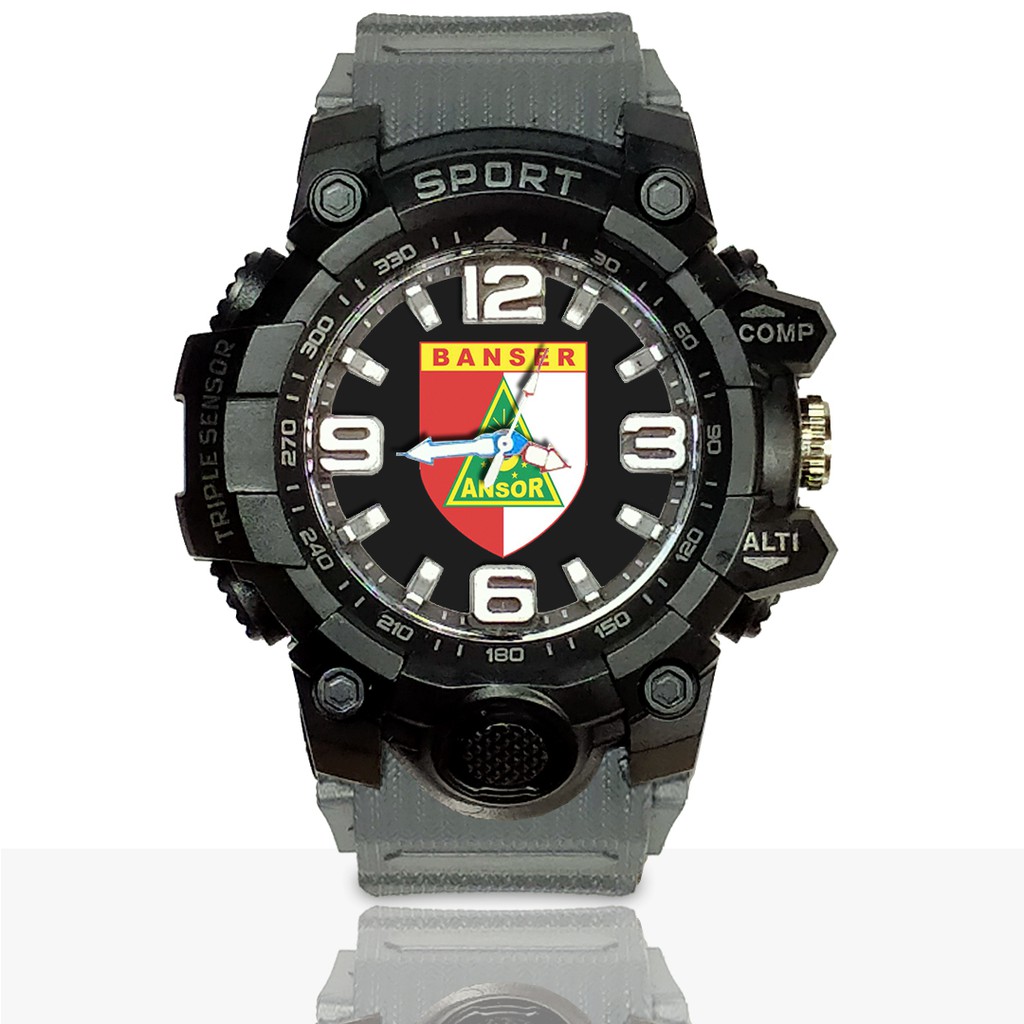 Jam Tangan Custom BANSER - ANSOR motif 1 Ruber- Water Resistant