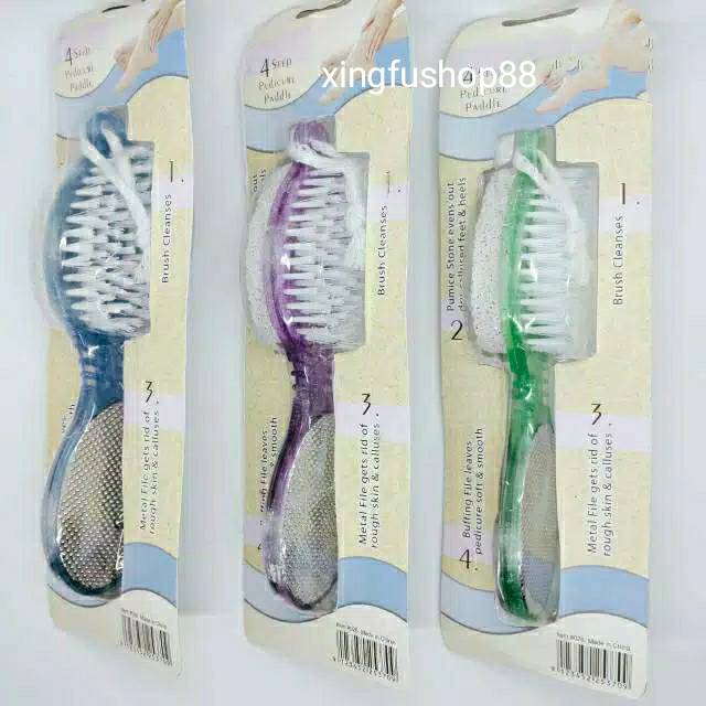 Pedicure Batu Apung Gagang 4 in 1 sikat kaki foot rub Pedicure Batu Apung Gagang 4 in 1 sikat kaki foot rub
