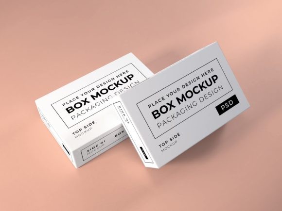 Long Box Packaging Mockup Bundle Vol 1 - Photoshop