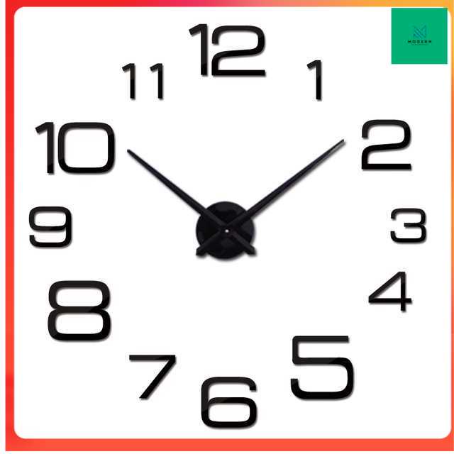 TD-DCB Jam Dinding Besar DIY Giant Wall Clock 90cm Model Numeral - DIY-108