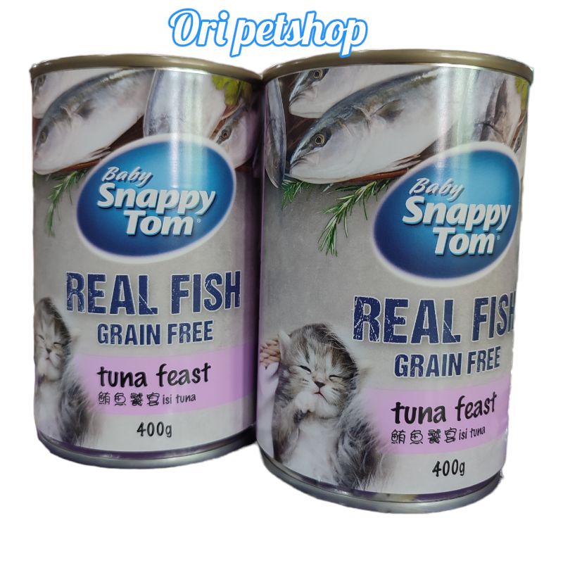 baby snappy tom 400 gram /makanan anak kucing snappy tom baby - TUNA FEAST