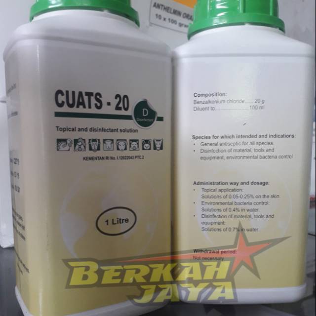 Desinfektan CUATS - 20 BKC disinfektan