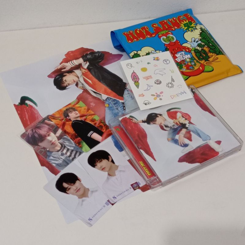 NCT DREAM HOT SAUCE JEWEL CASE JENO COVER FULL SET FREE JISUNG CHENLE SOMETHINC BENEFITS