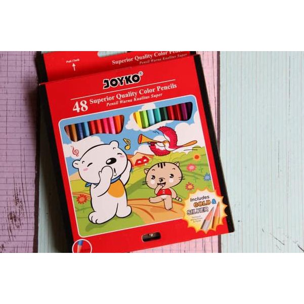 

➶ Pensil warna Joyko 48 warna CP-48PB ➣