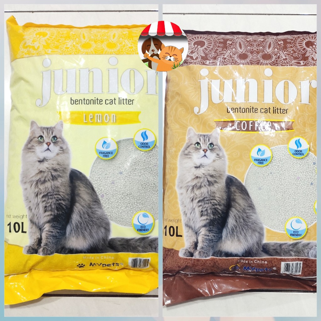 Junior - 10 Liter Pasir Gumpal Pasir Kucing Bentonite Pasir Wangi