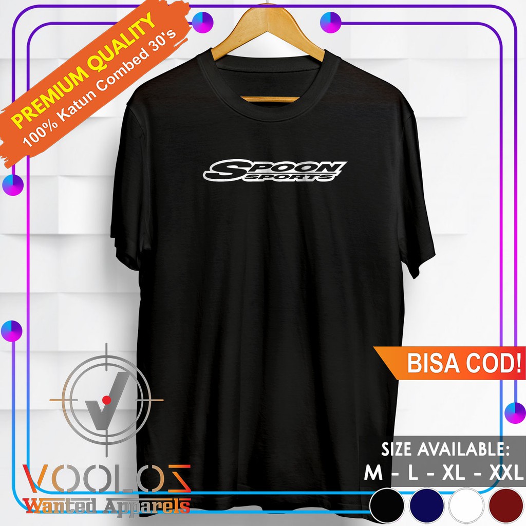 Kaos Racing Otomotif Baju Distro Original Pria Dewasa Branded Cowok Kekinian Import Spoon Sport