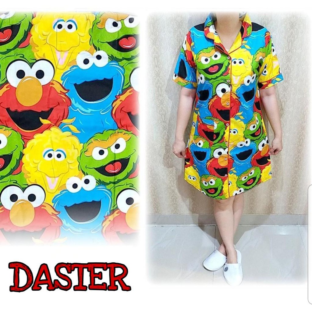 LFF piyama daster dewasa/fit to xl/murah/grosir/motif dikirim RANDOM