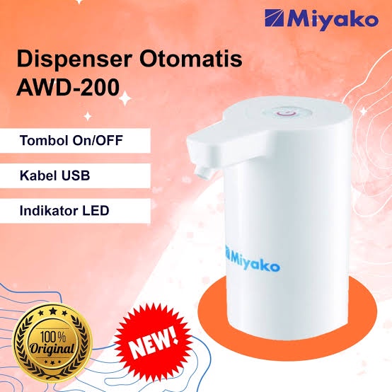 MIYAKO Pompa Galon Air Rechargeable AWD-200