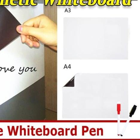 

☁ A3 A4 Ukuran Papan Magnet Kulkas Papan Tulis Presentasi Magnet Lembut - A3 ♜