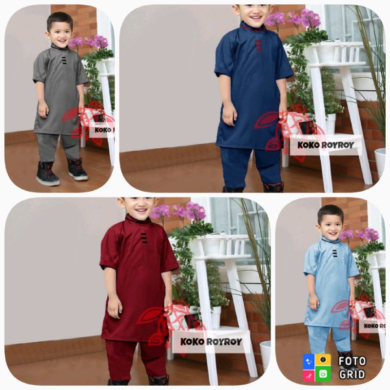 KD ST CACA KS baju anak laki-laki  koko Setelan baju anak umur 7 8 9 tahun pesta anak cowok lucu Leb