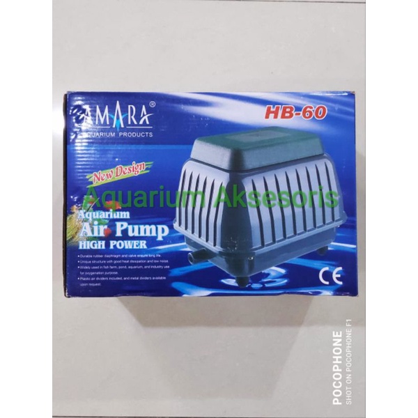 AMARA HB-60 - Air Pump - Aerator - Mesin Oksigen Kolam HB 60 14 Cabang