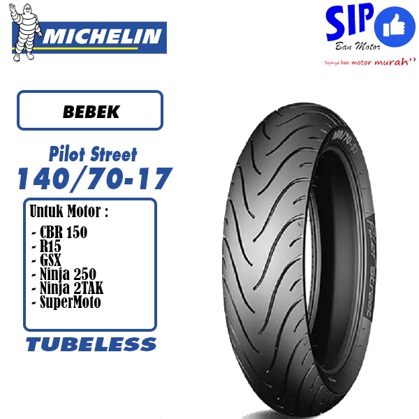 Ban motor Sport Michelin Pilot Street 140 70 17 Tubeless