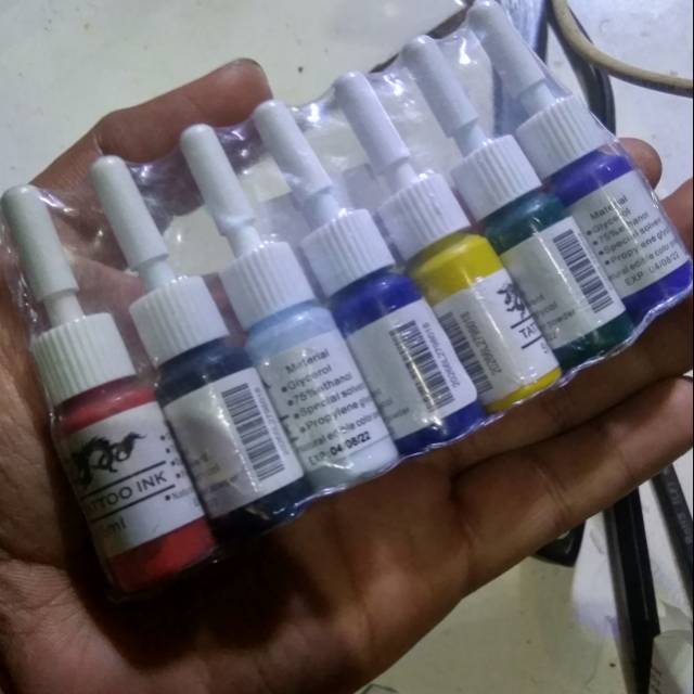 Set tinta tattoo murah meriah