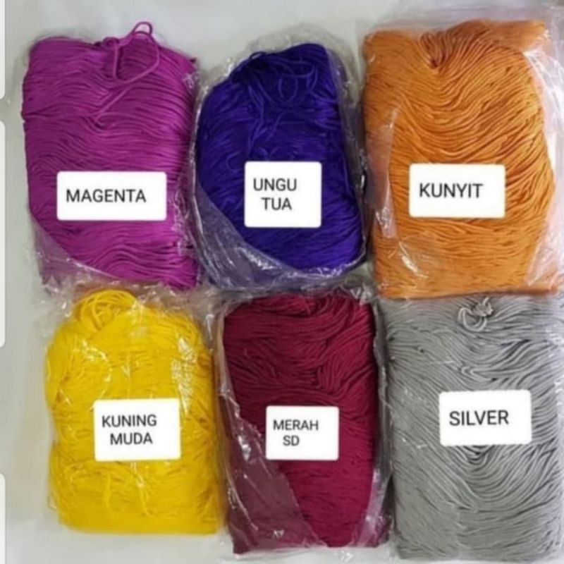 Tali Kur 2B / 3mm Bahan Polyester PP Jual Per Pack Isi 900 Gram (+-350meter )