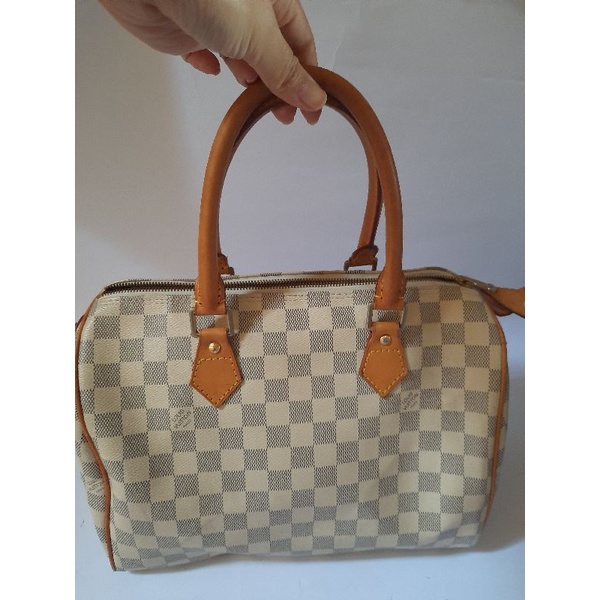 preloved tas LV speedy azure 30