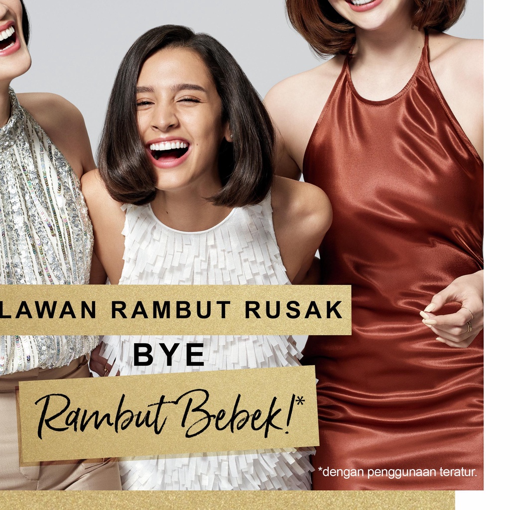 ◙ Pantene Pro-V Gold Series Smooth & Sleek Shampoo 450ml Paket isi 2 ◘