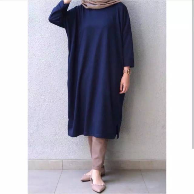 Fourfashion Carina Tunik  Bahan Babyterry Ukuran All Size Fit To XL  1R