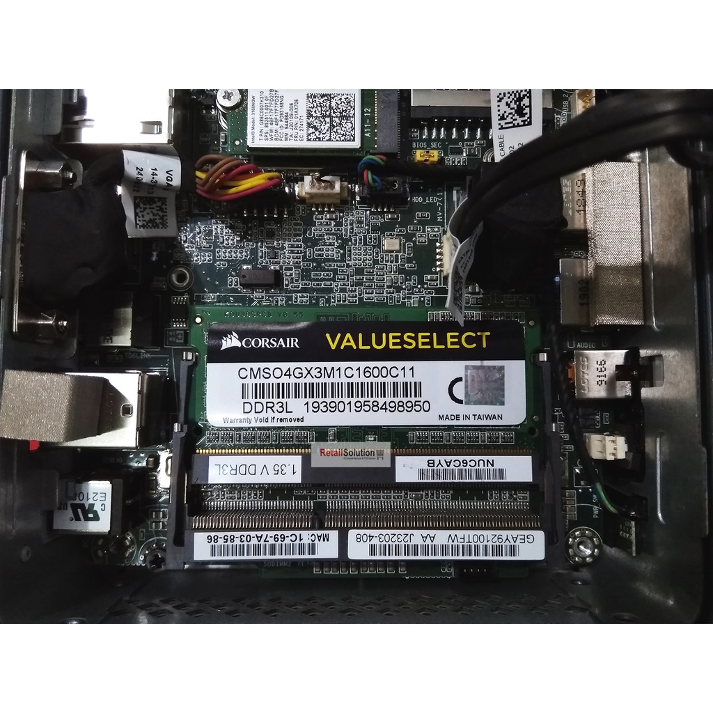 RAM Corsair Value 4GB DDR3L 1600MHz SODIMM - CMSO4GX3M1C1600C11