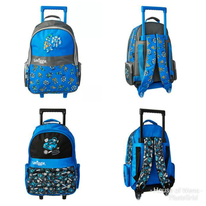 SMIGGLE HOLA LIGHT UP TROLLEY BACKPACK - TAS TROLLEY SMIGGLE - ROBOT