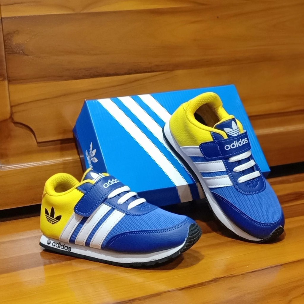 Sepatu anak Sneakers fashion casual terbaru Kuning sekolah running murah laki laki &amp; perempuan!!COD