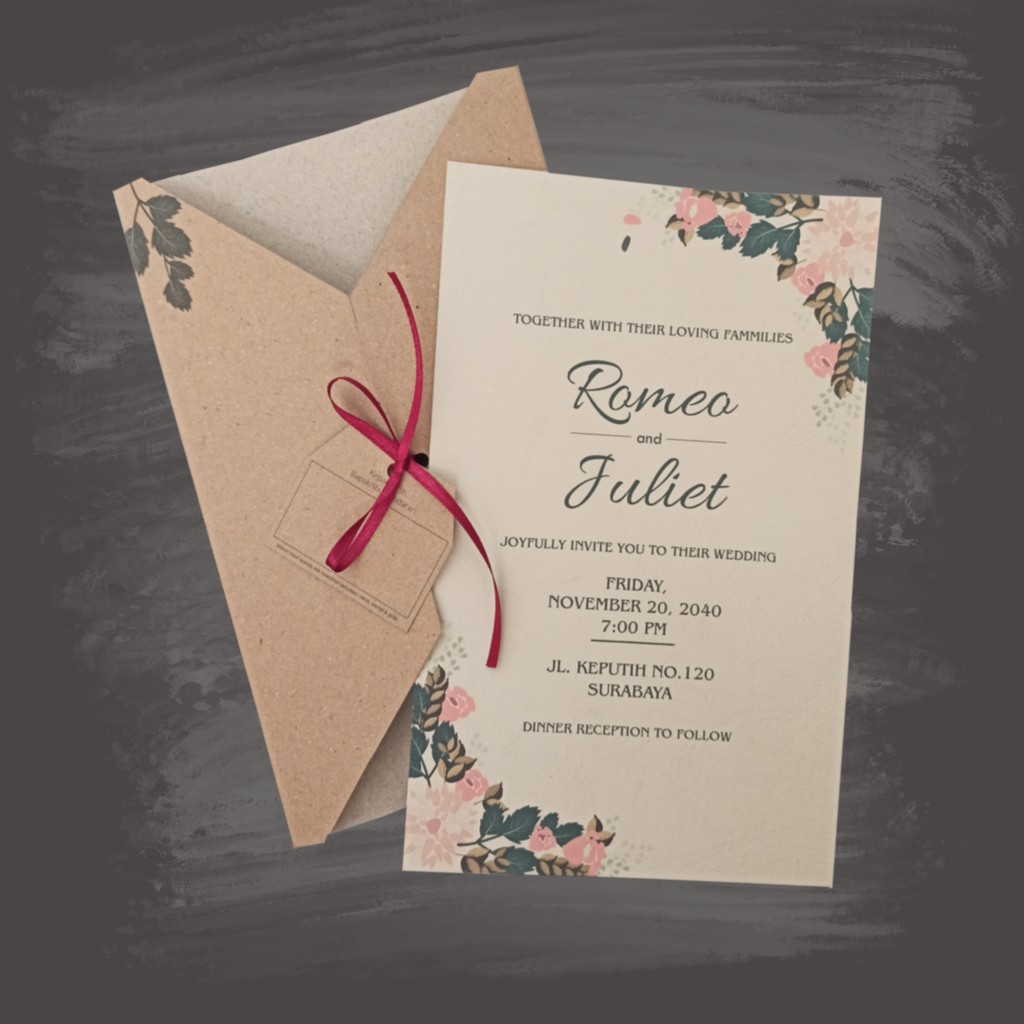 UNDANGAN / UNDANGAN RUSTIC / CETAK UNDANGAN