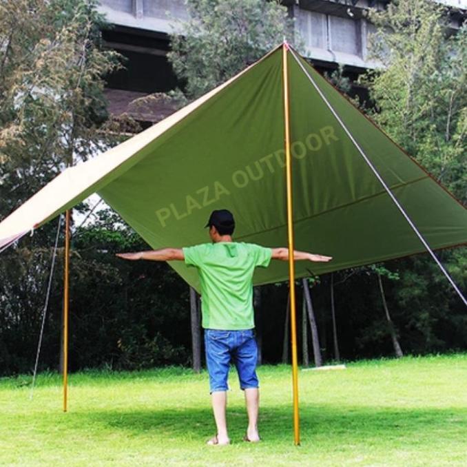 tiang tenda / tiang flysheet, 3 meter, tiang antena, tiang bendera