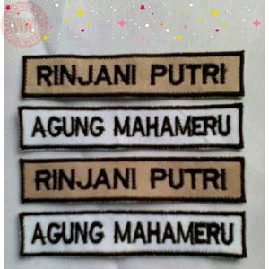 Bordir bet nama bed nama siswa papan nama badge nama Terbaru