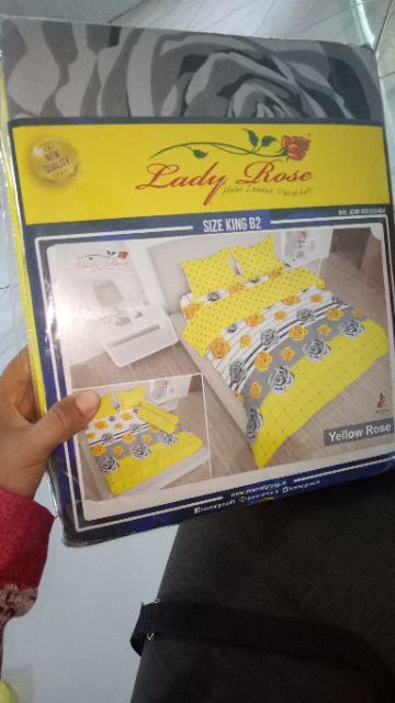 Lady Rose Sprei Ukuran 180x200 Disperse King Size B2 No 1 Jumbo Grosir