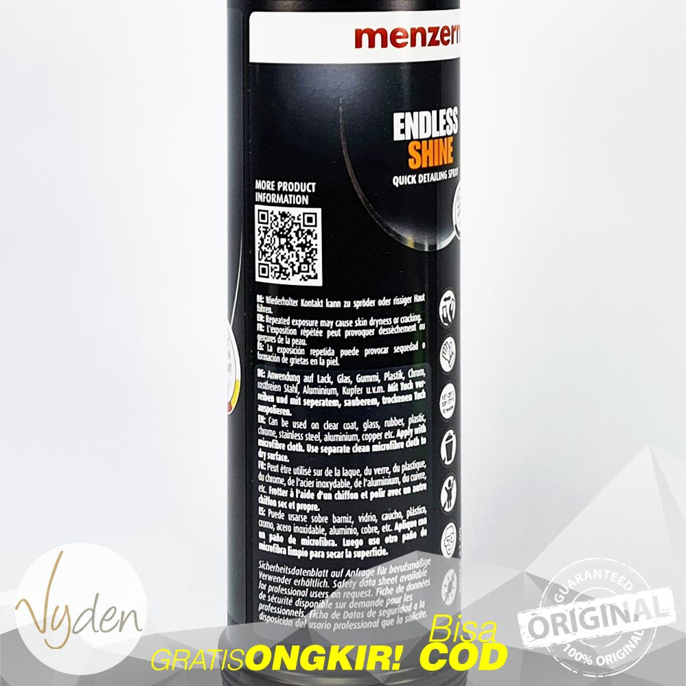 MENZERNA Endless Shine Quick Detail Spray 100ml ECER Detailer Perawatan Harian MURAH