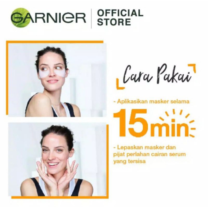 GARNIER EYE MASK ORANGE 5 PCS