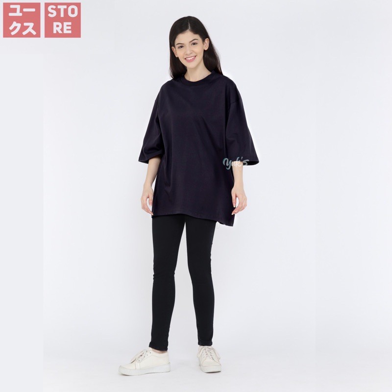 KAOS POLOS OVERSIZE PRIA &amp; WANITA COTTON COMBED 24s TSHIRT OVERSIZED