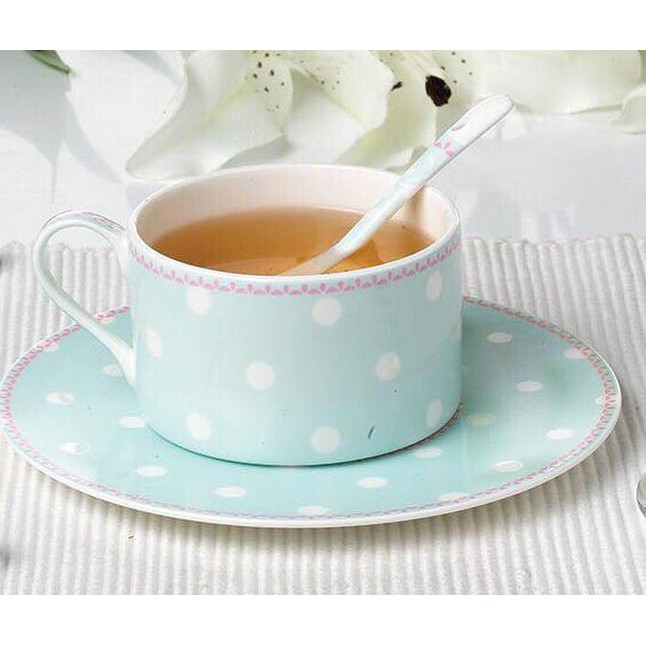 y6 CANGKIR KERAMIK  MOTIF POLKADOT   Shopee Indonesia