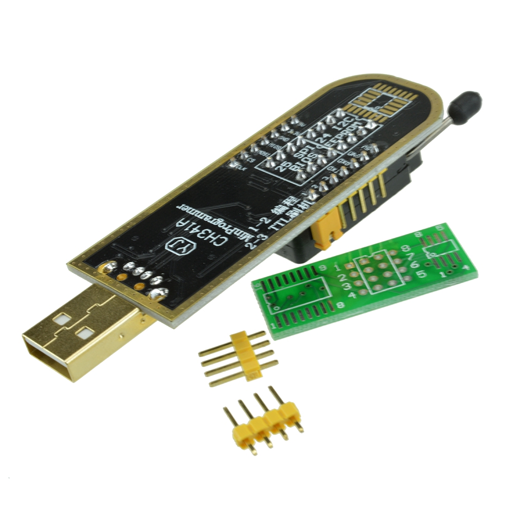 Ch341A Programmer Usb 25 Spi Seri 24 Eeprom Writer Dengan Flash Lcd
