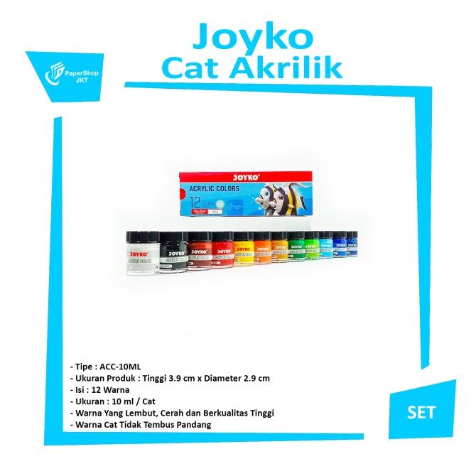 

TERBARU JOYKO Acrylic Color / Cat Akrilik ACC-10ML - 12 Warna/CAT AKRILIK SET/CAT AKRILIK SET 24 WARNA/CAT AKRILIK PASTEL/CAT AIR/CAT AIR LUKIS SET/CAT AIR GIOTTO/KUAS LUKIS 1 SET/KUAS LUKIS KECIL/KUAS LUKIS LENGKAP/KANVAS LUKIS/KANVAS LUKIS SKETSA/KANVAS