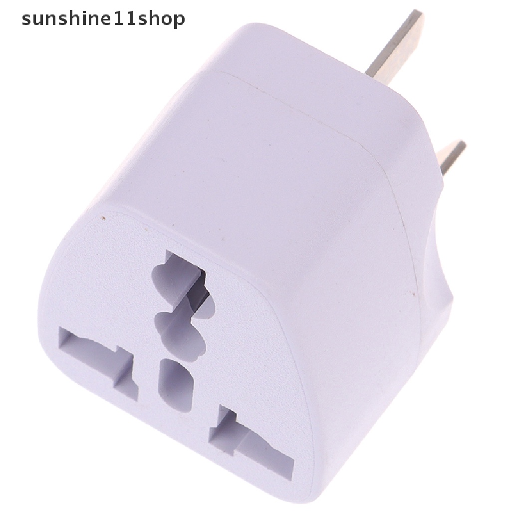 Sho Adapter Power Plug USA EURO Asia Ke AU 3 Pin Universal Untuk Travel