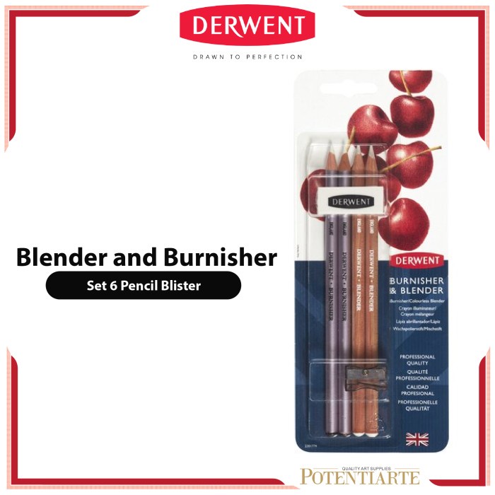 

(DISKON TERMURAH) Pensil Warna Derwent Blender and Burnisher 6 Pencil Blister Set