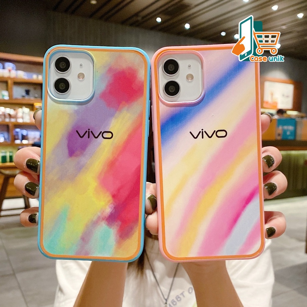 SS044 SOFTCASE RAINBOW VIVO Y12 y15 y17 Y20 y20s y12s Y30 y50 Y30i Y51 Y91 y93 y95 Y91c y1s Y67 V5 Y71 Y7I Y81 Y81C CS3238