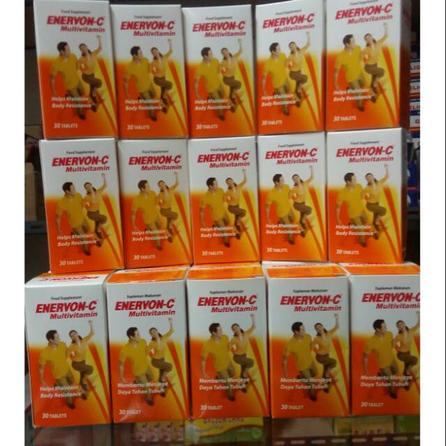 Enervon C Multivitamin Dan Mineral isi 30 kapsul ORIGINAL-BPOM