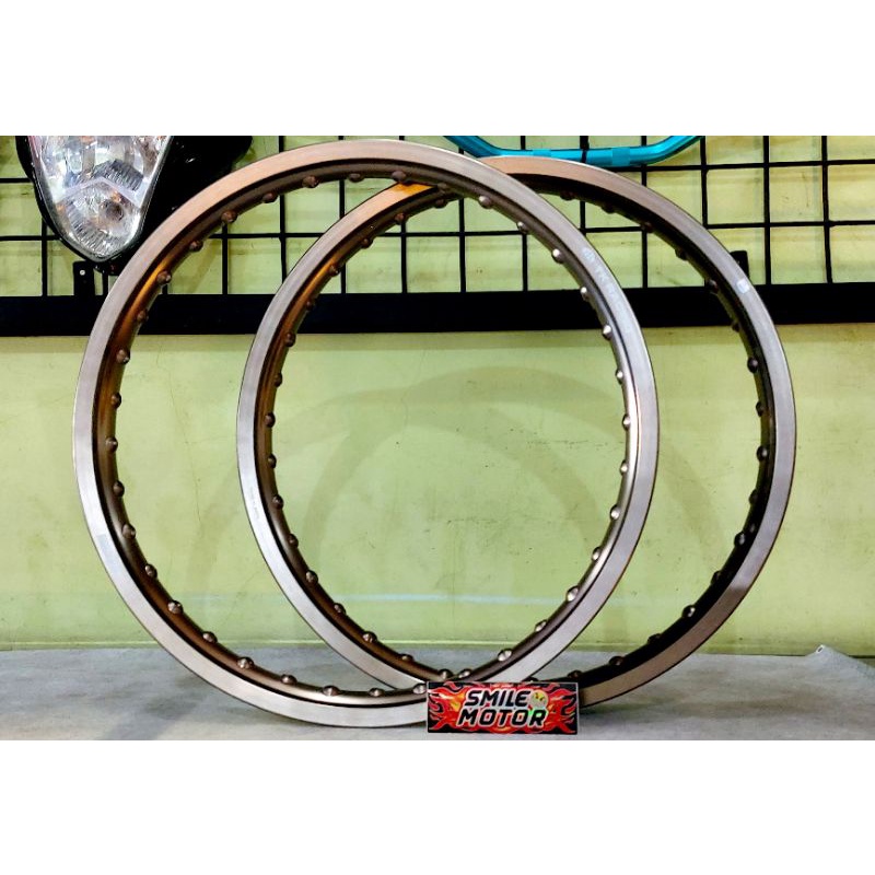 ALLOY PELAK VELG TK RACING 160 18 TITANIUM/BRONZE KILAT BRIGHT