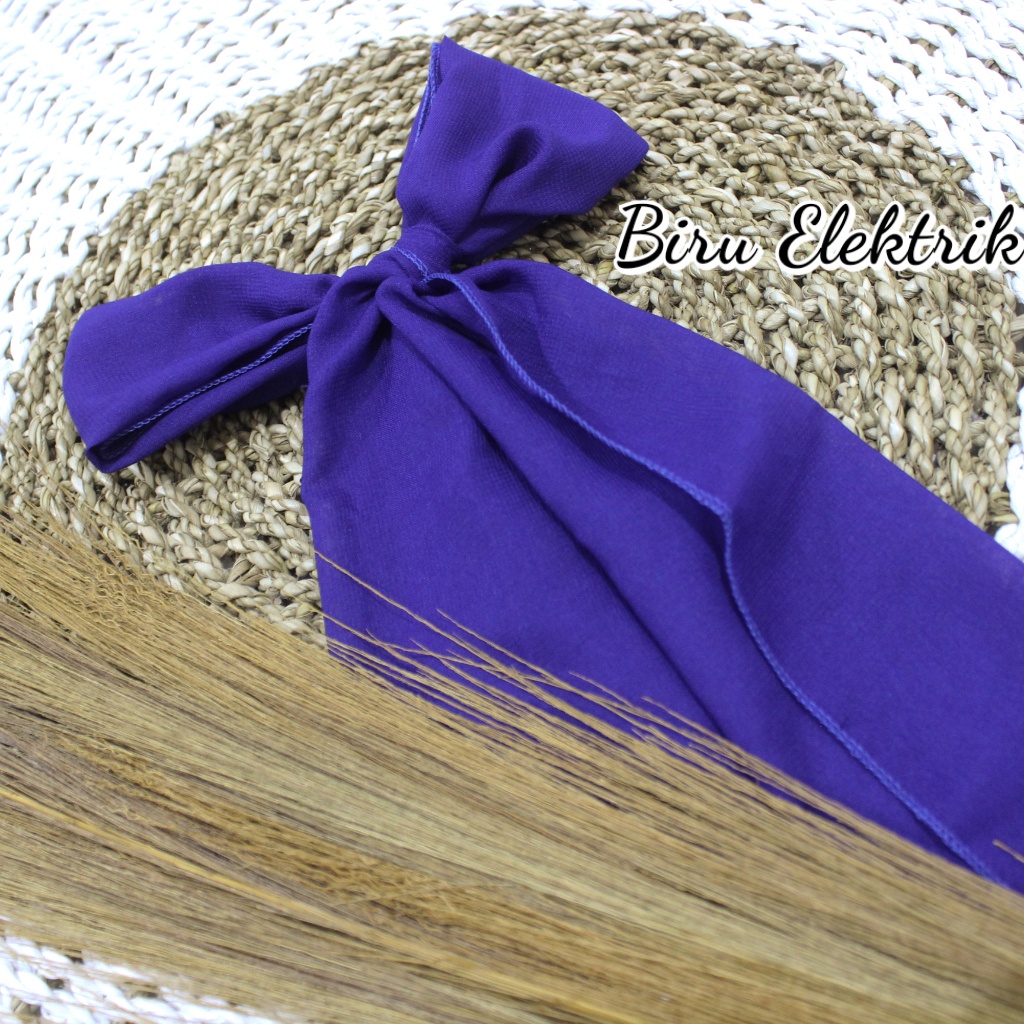 Selendang Anak Sifon Hycon / Selendang Tari Anak / Senteng Anak-Biru Eletrik