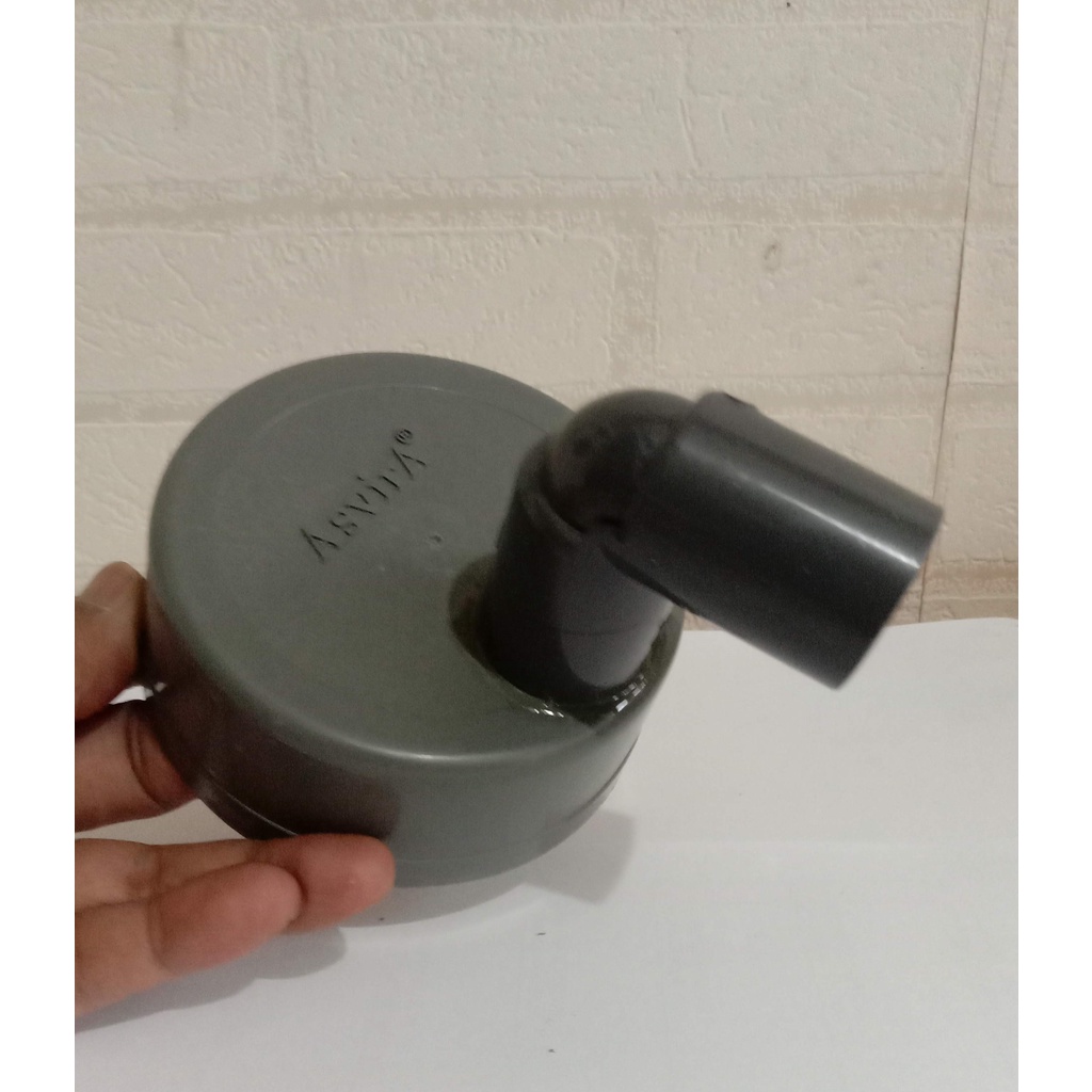 Dop /Cap Tutup Pipa 4 inch Output Knee 3/4 Inch