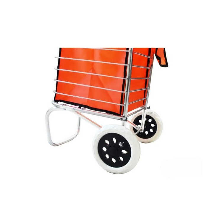 Kent KT-3002 Folded Trolley Aluminium - Troli Belanja Lipat Orange