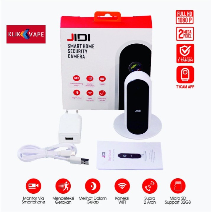 DISKON MURAH JIDI JH06N CCTV IP Camera CCTV Pengintai Tersembunyi 1080P [TYCAM] KlikVape Bandung