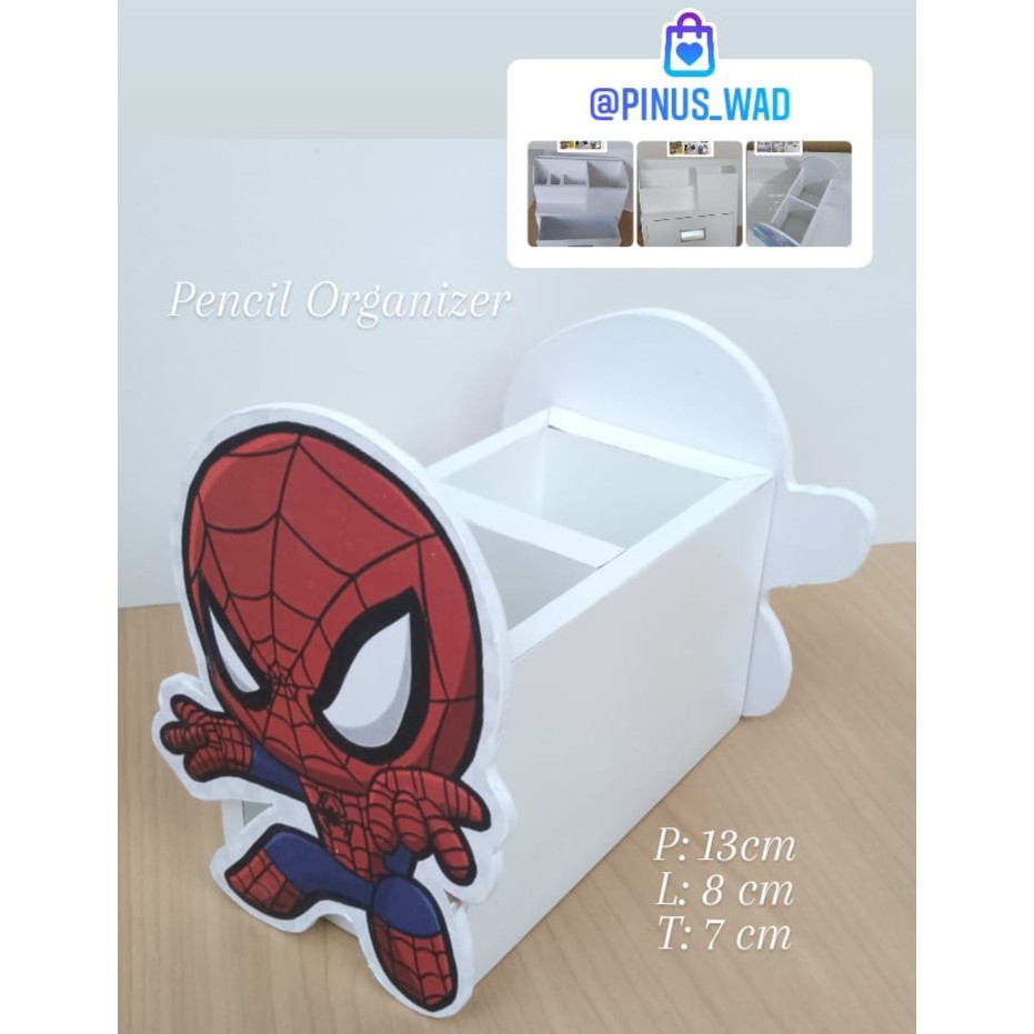 

Pencil Holder Tempat Pensil character kayu SPIDERMAN
