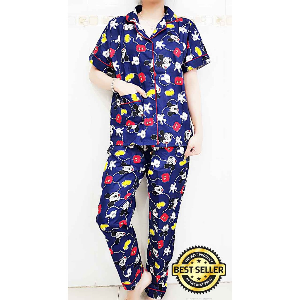 BESS - Piyama CP / Stelan Baju Tidur Murah / Corak MICKEY